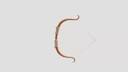 low poly bow 3D model