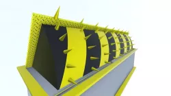 Low Poly Road Blocker - Barrier for gaming - with spikes Low-poly  3D model