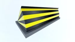 Low Poly Road Blocker - Low Height Low-poly  3D model