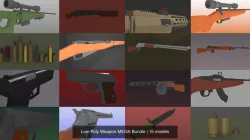 Low-Poly Weapon MEGA Bundle 3D Model Collection
