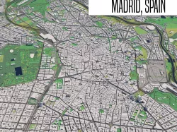 Madrid Spain 3D model