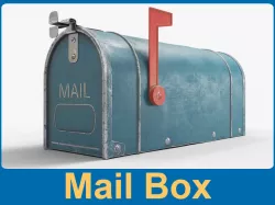 Mail Box Low-poly  3D model