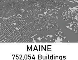 Maine - 752054 3D Buildings Low-poly  3D model
