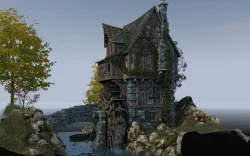 Medieval watermill 3D model