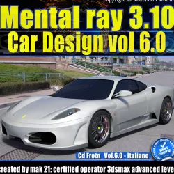 Mental Ray 3 10 3dsmax 2013 Vol 6 Materiali Car Paint cd front 3D model