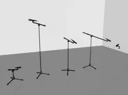 Microphones 3D model