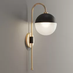 Mid-Century Globe Adjustable Arm Wall Sconce 3D model