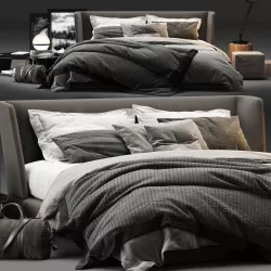 Minotti Creed Bed 3D model