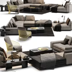 Minotti Lawrence Sofa 3D model