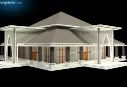 Mosque or Musholla 3D model