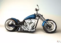 MotorBike Chopper 3D model