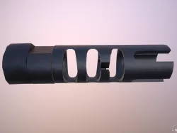 Muzzle Break - Recoil Compensator - Attachment - PBR Low-poly  3D model