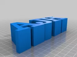 My Customized 3 Letters in a Row