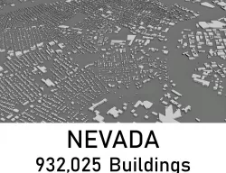Nevada - 932025 3D Buildings Low-poly  3D model