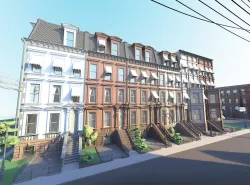 NYC block district  details 3D model
