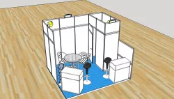 Octanorm booth 3D model