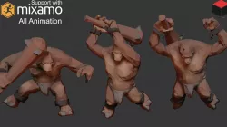Ogre   Character Low-poly  3D model