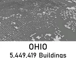 Ohio - 5449419 3D Buildings Low-poly  3D model