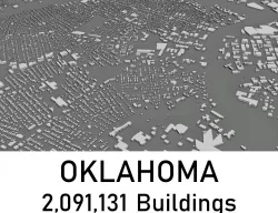 Oklahoma - 2091131 3D Buildings Low-poly  3D model