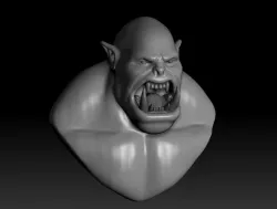 Orc head 3D model