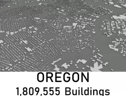 Oregon - 1809555 3D Buildings Low-poly  3D model