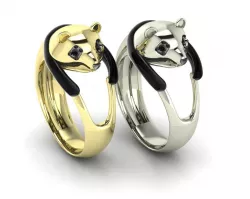Panda bear ring 3D model