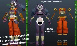Panda Monk Furry NSFW  3D model