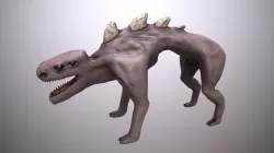 PBR Demon Dog Low-poly  3D model