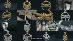 Pendants 3D Model Collection