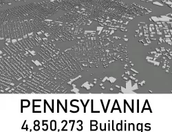 Pennsylvania - 4850273 3D Buildings Low-poly  3D model