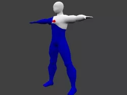 Pepsiman Low-poly  3D model