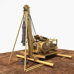 Percussive Drilling Rig 3D model