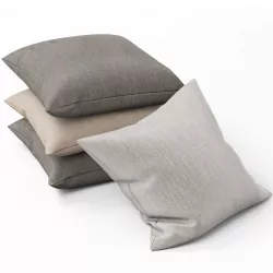 Pillows set 01 3D model