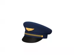 Pilot Hat Low-poly  3D model