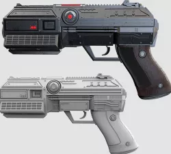 Pistol - AXF 3 Laser Pistol 3D model