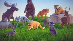 Poly Art Forest Set 3D Model Collection