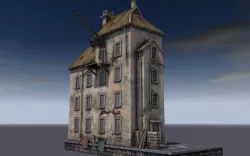 Port building 3D model