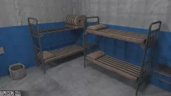 Prison cell - interior and props Low-poly  3D model
