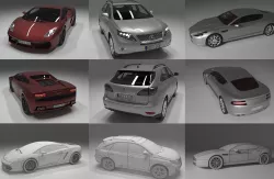 Random cars 3D Model Collection