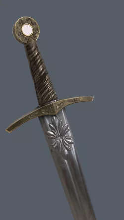 Realistic Low Poly Medieval Sword Low-poly  3D model