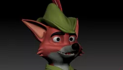 Robin Hood 3D Production Model Rigged Low-poly  3D model