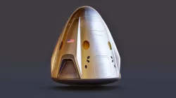 Rocket - SpaceX Crew Dragon 2 Low-poly  3D model