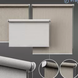 roller blind set 01  3D model
