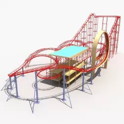 Roller Coaster 1 3D model