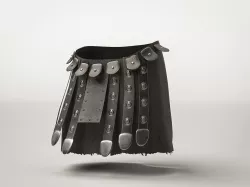 Roman Militar Gladiator Armor War Skirt  Low-poly  3D model