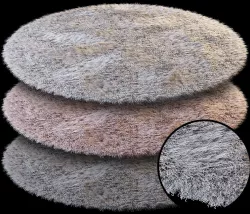 Round carpet 3D model