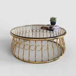 Round Glass Table 3D model