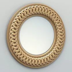 Round mirror frame 003 3D model