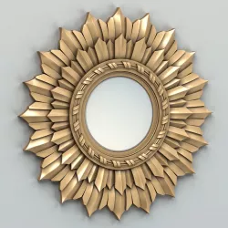 Round mirror frame 005 3D model