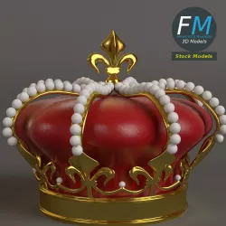 Royal crown 3D model